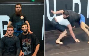 Khamzat Chimaev trains with Olympic gold medalist ahead of UFC 308