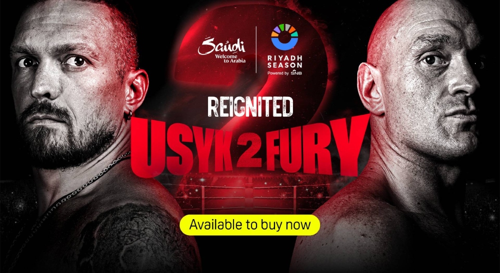 BUY PPV DIRECTLY FROM US: USYK VS. FURY 2
